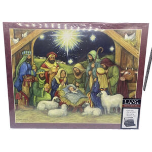 Lang Puzzle Christmas Nativity Holiday Scene 500 Pieces NEW Sealed Susan Winget